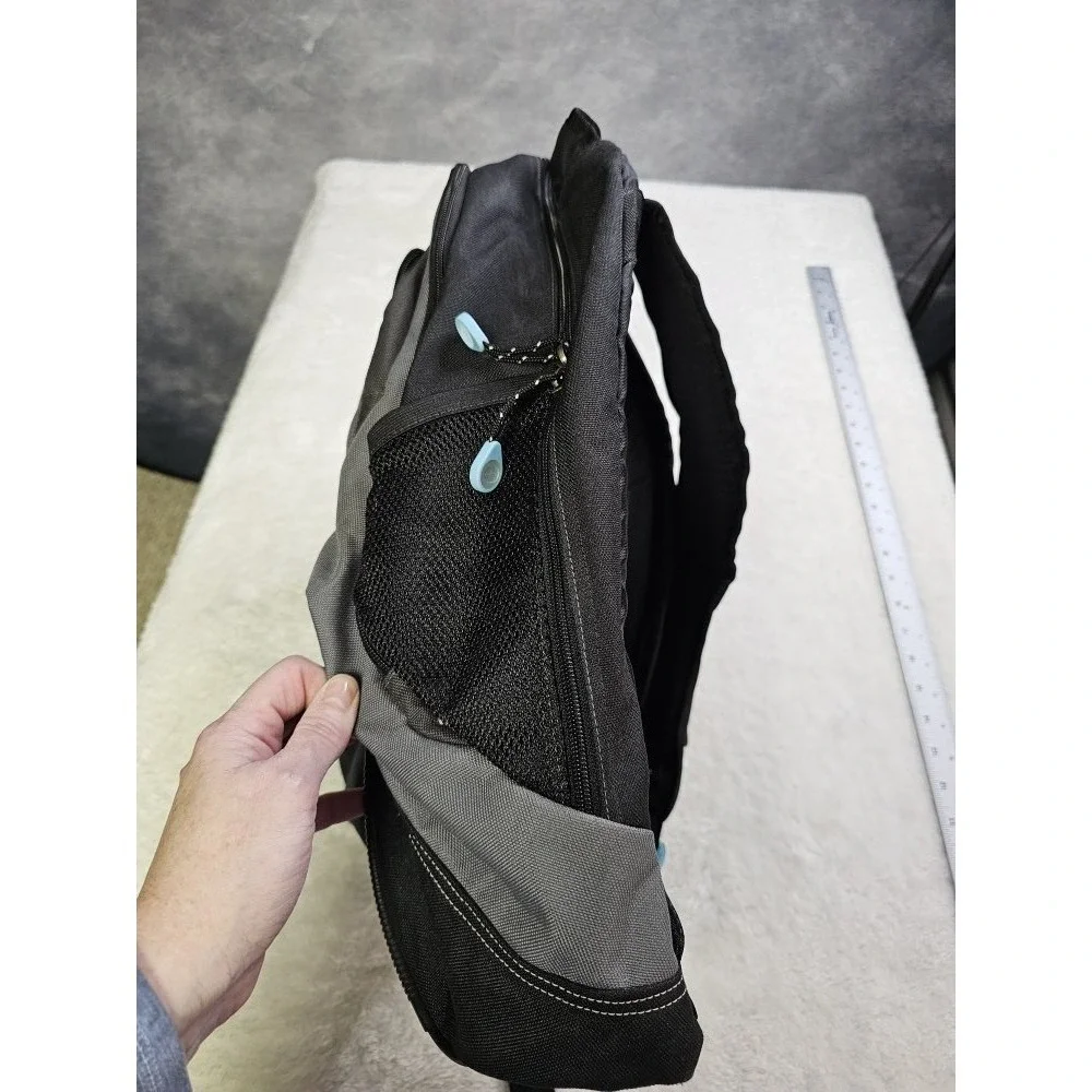 Nike Unisex Gray‎ Black Blue Nylon Backpack 2008 Gymbag Sports